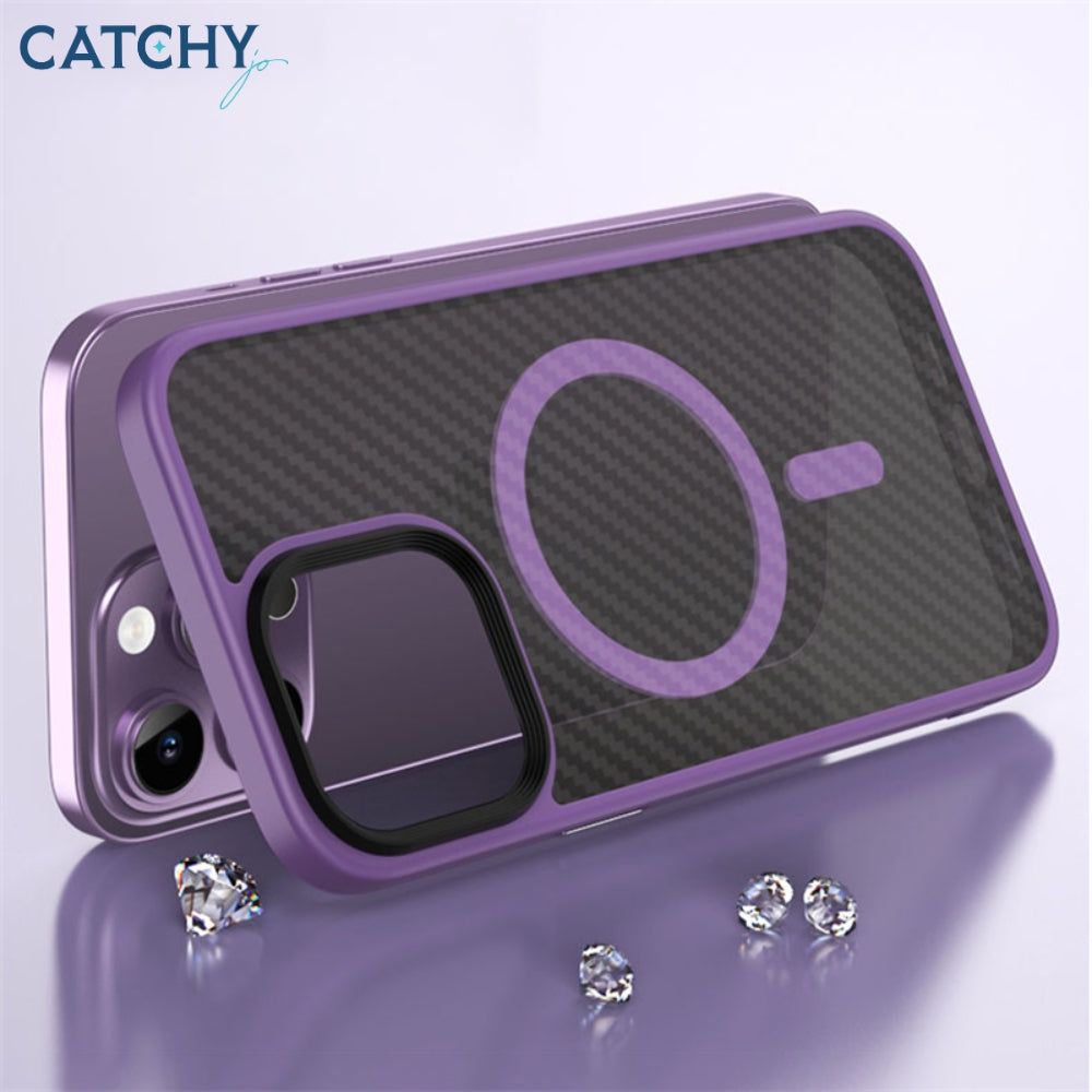 iPhone Translucent Carbon Fiber MagSafe Case