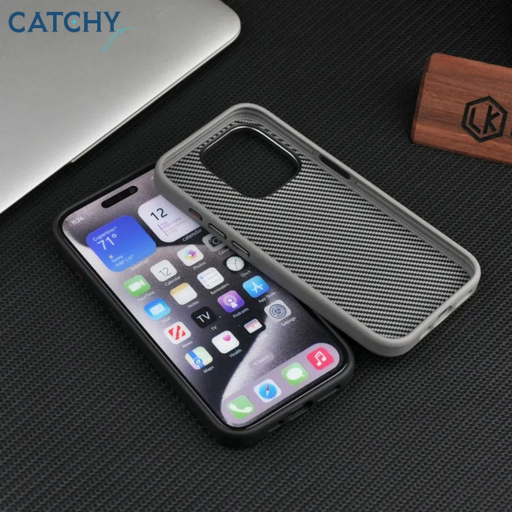 iPhone Luxury Carbon Fiber Shockproof Case