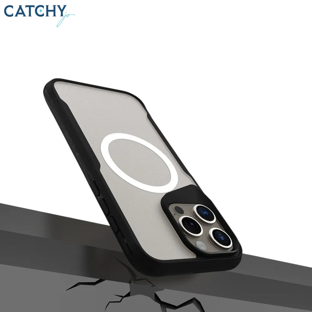 iPhone Frosted Anti Shock Magnetic Case