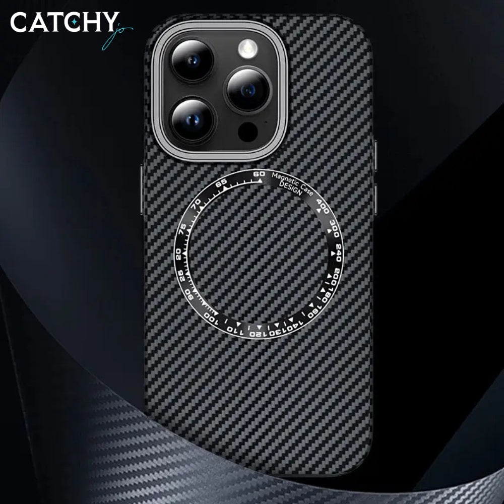 Carbon Fiber Wireless Charger iPhone Case