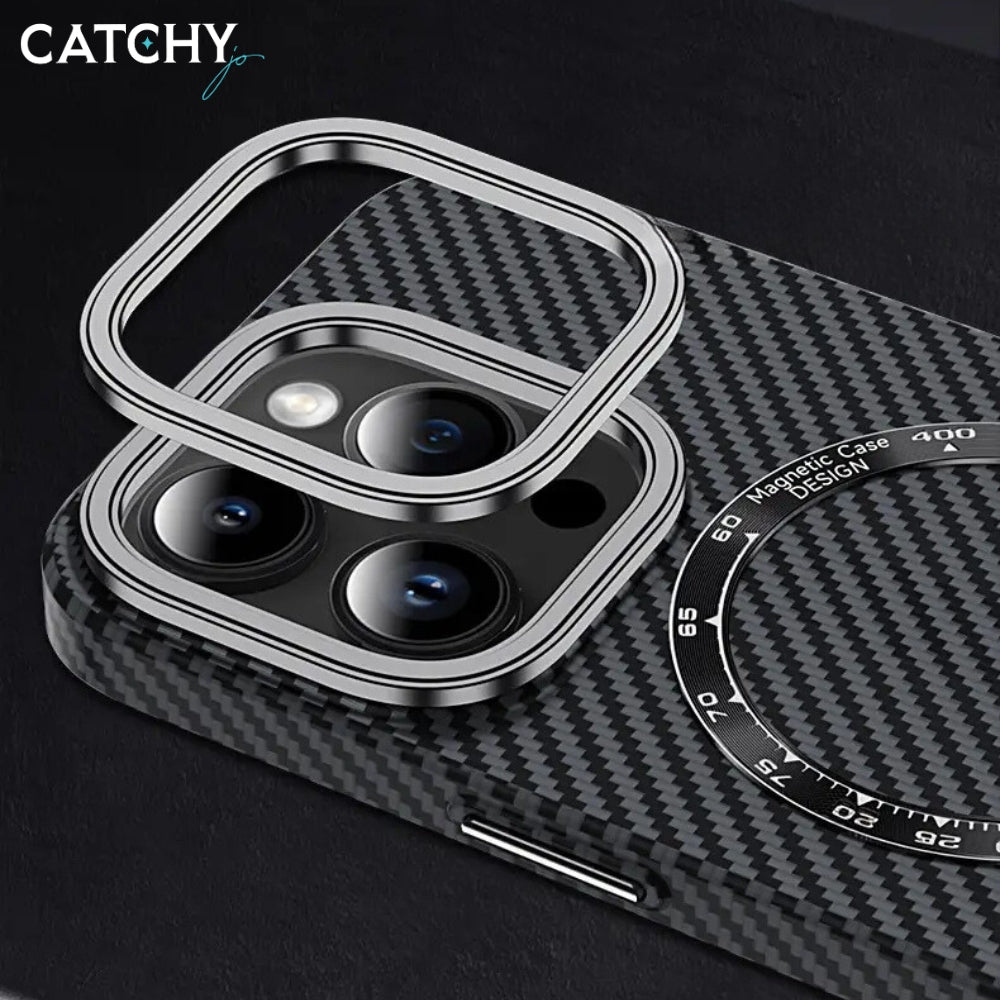 Carbon Fiber Wireless Charger iPhone Case