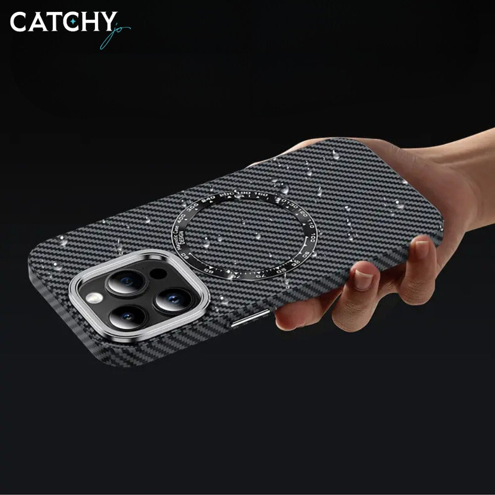 Carbon Fiber Wireless Charger iPhone Case