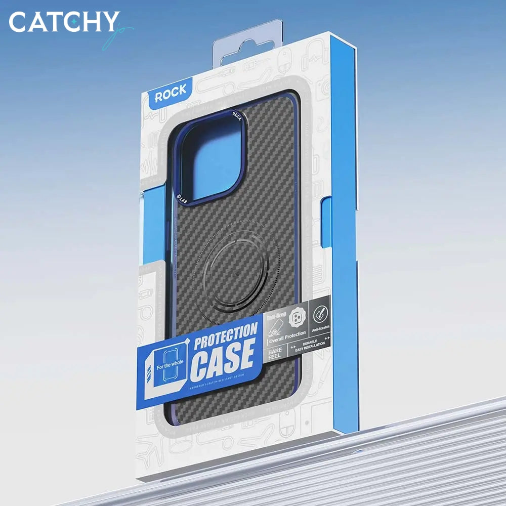 ROCK iPhone Carbon Fiber Protective Case Wireless Charging