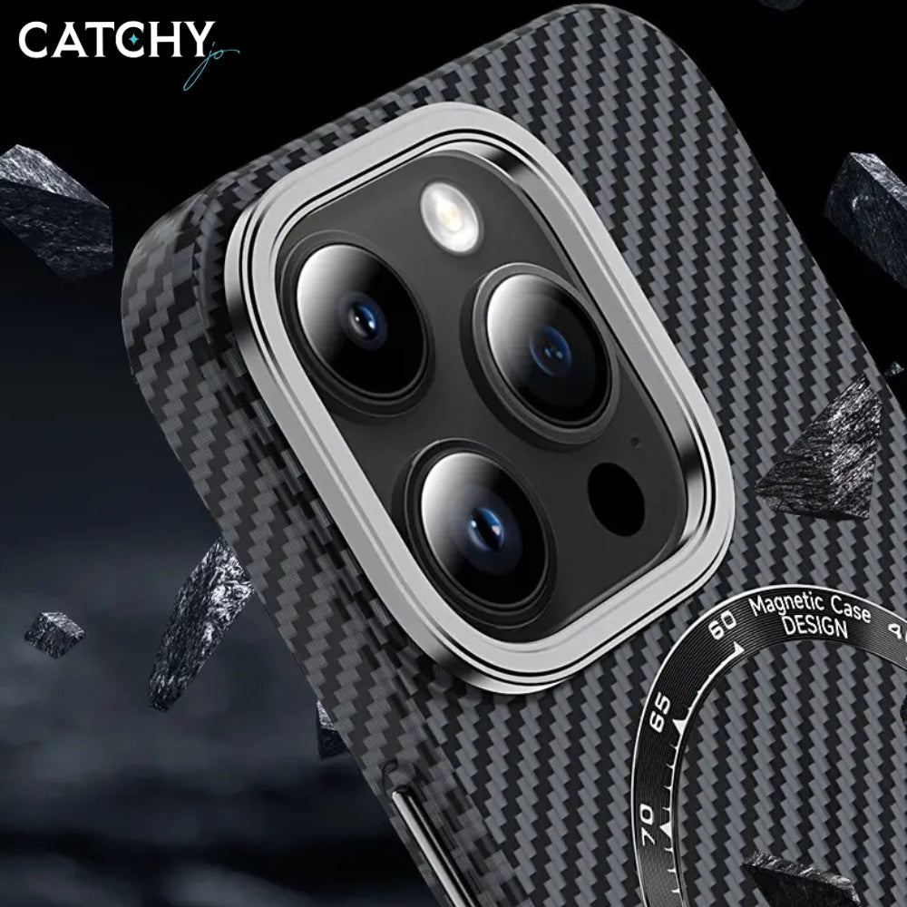 Carbon Fiber Wireless Charger iPhone Case