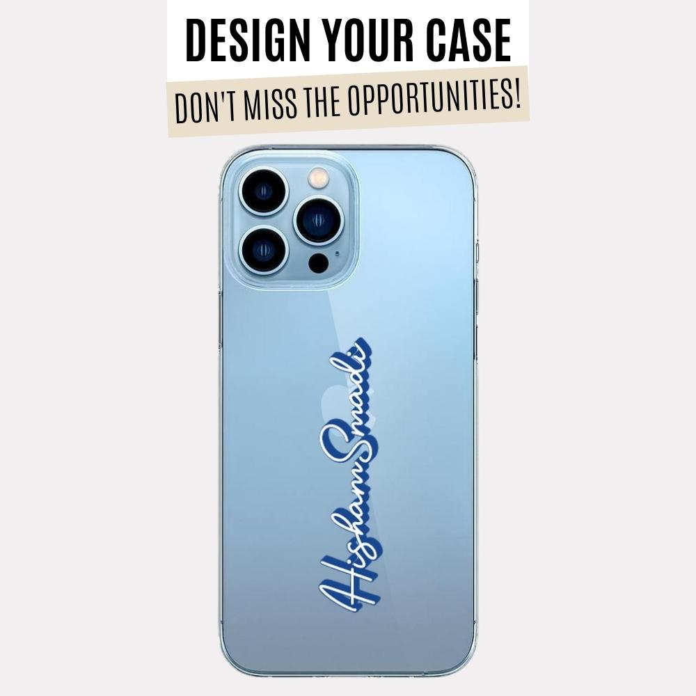 Clear Hisham Case With Name (Design)