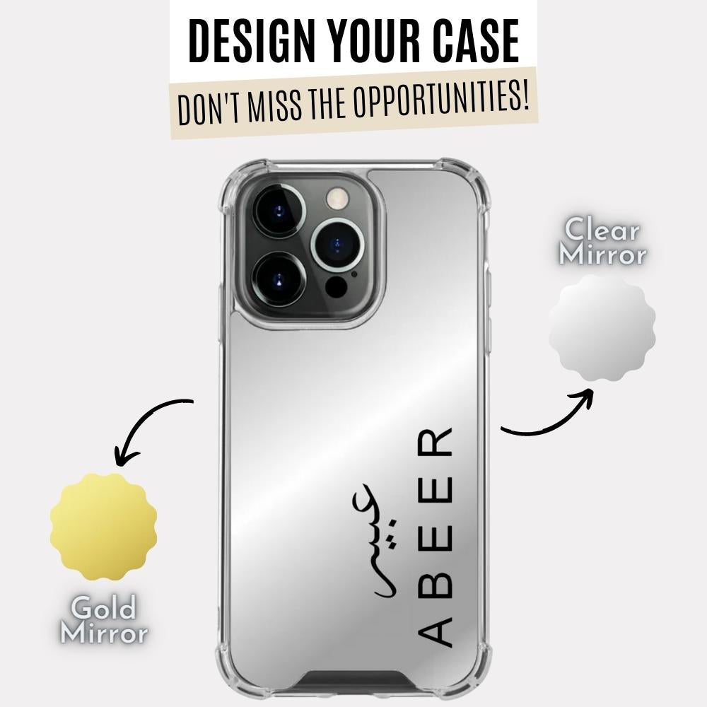 Full Mirror Abeer Case With Name (Design)