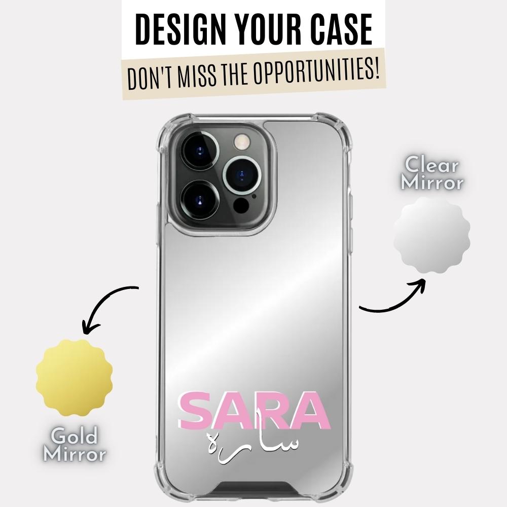 Full Mirror Sara Case With Name (Design)