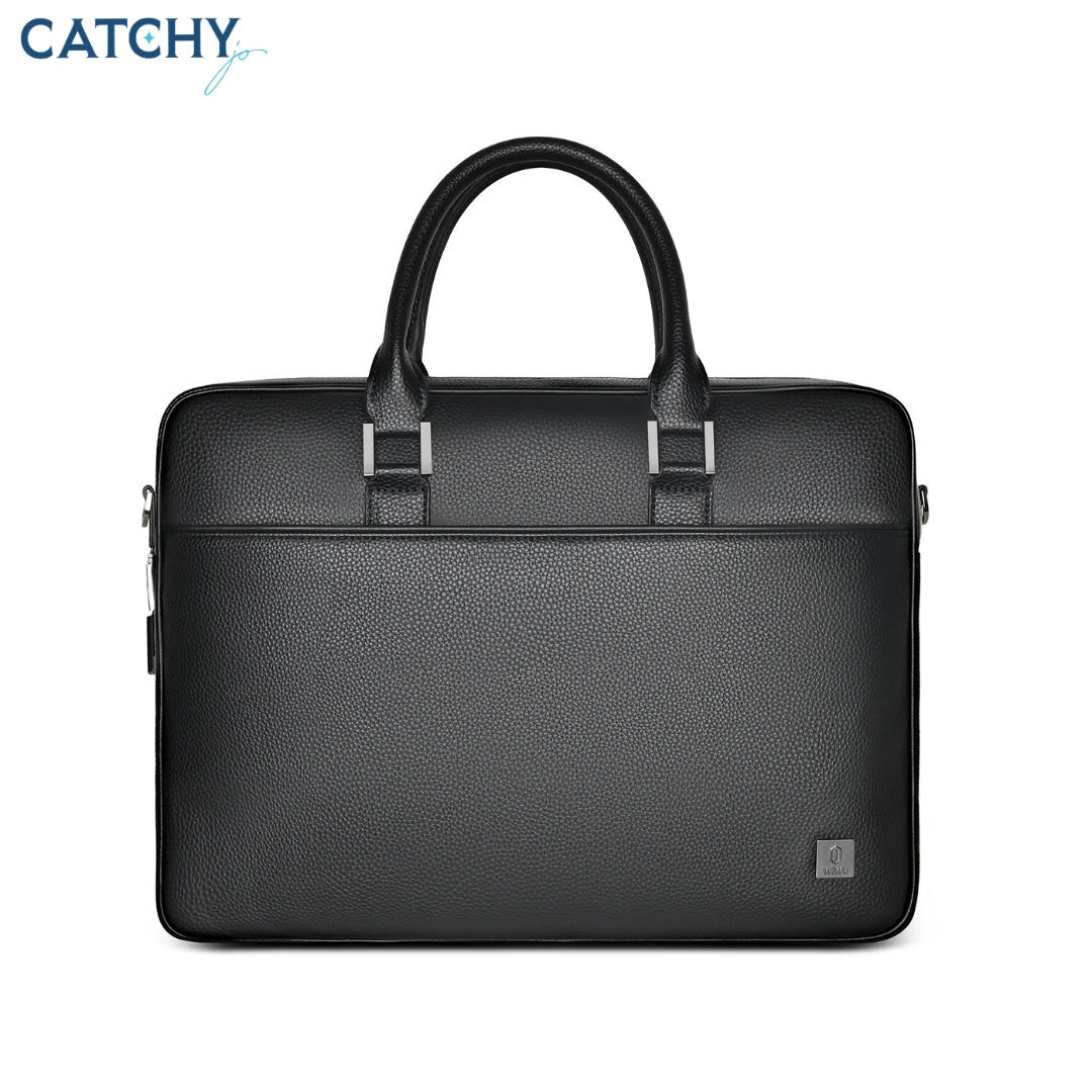 WiWU Leather Shoulder Fingerprint Laptop Bag (16inch)