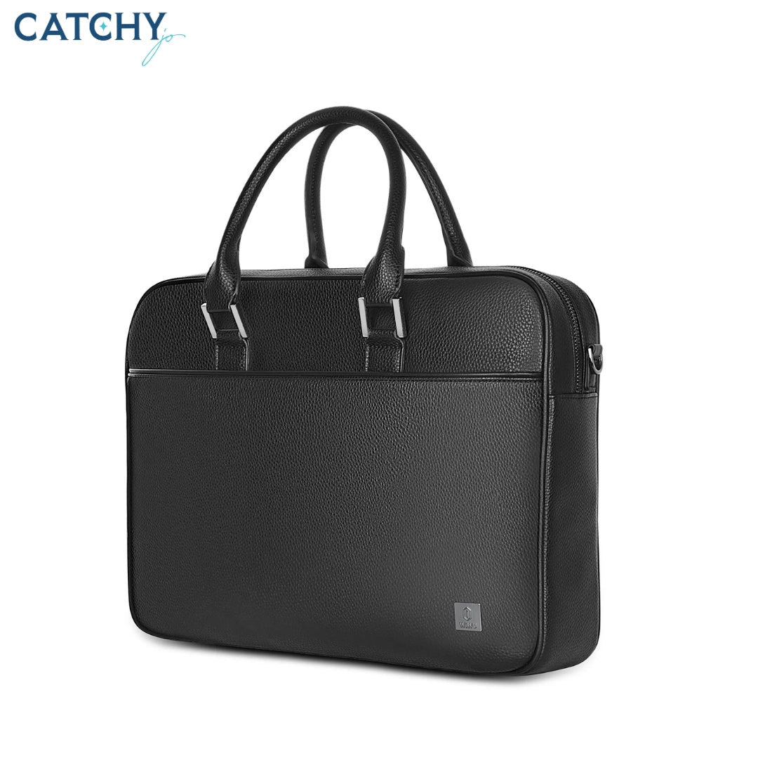 WiWU Leather Shoulder Fingerprint Laptop Bag (16inch)