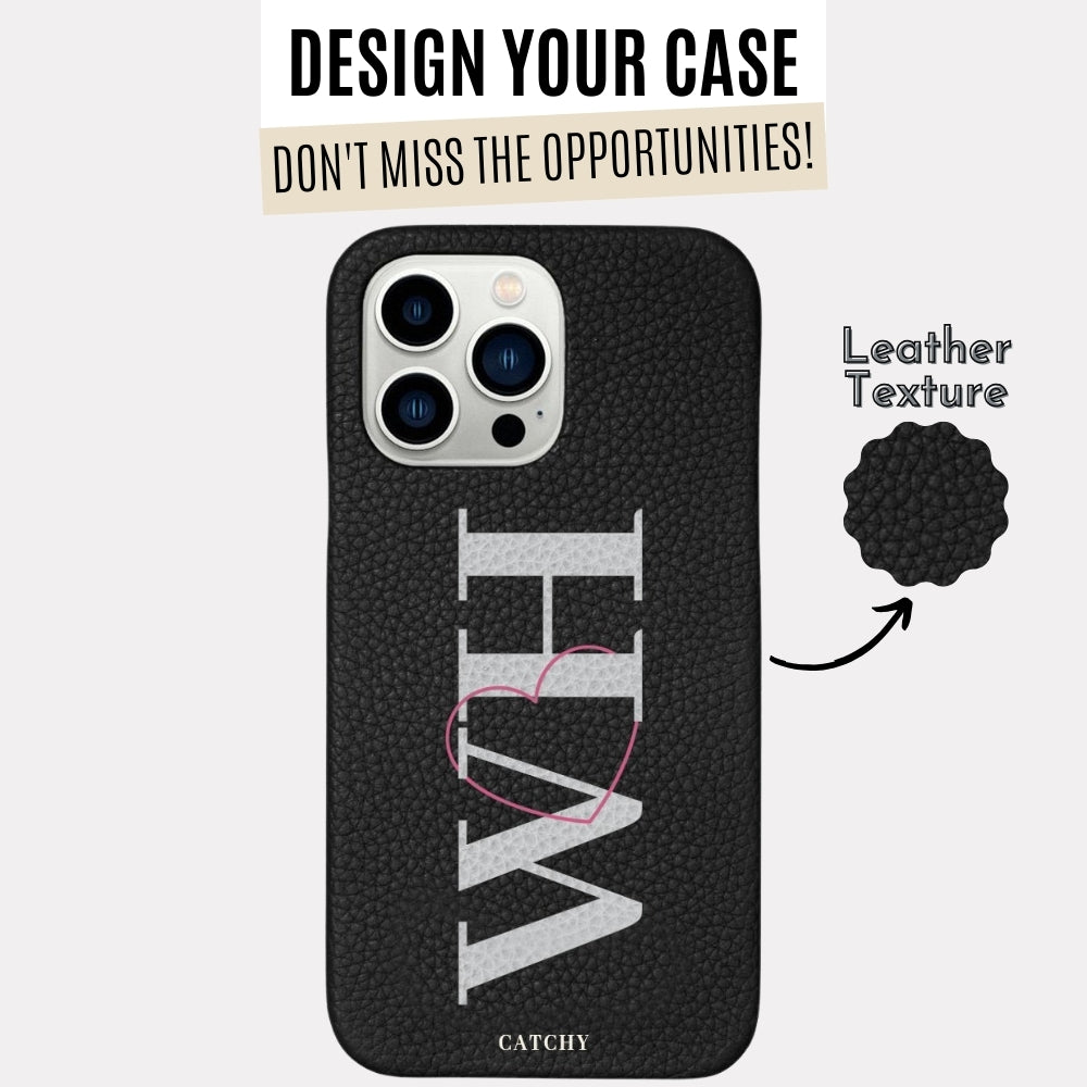 iPhone Leather WH Heart Case (Design)