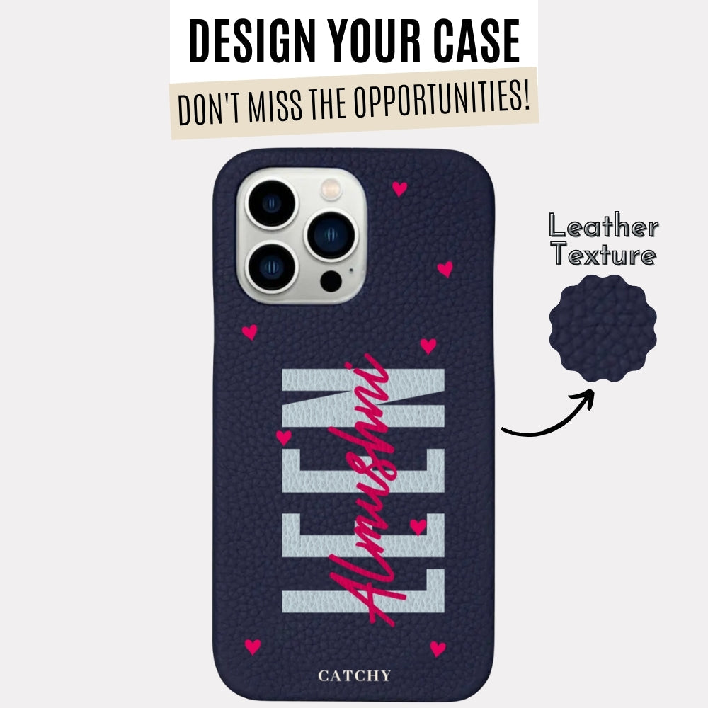 iPhone Leather Leen Heart Case (Design)